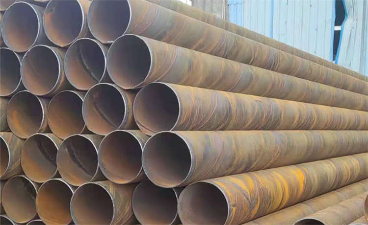 1650打樁螺旋管廠家，鋼材場鋼護筒加工，2320-10mm螺旋管，內直徑450mm螺旋焊管
